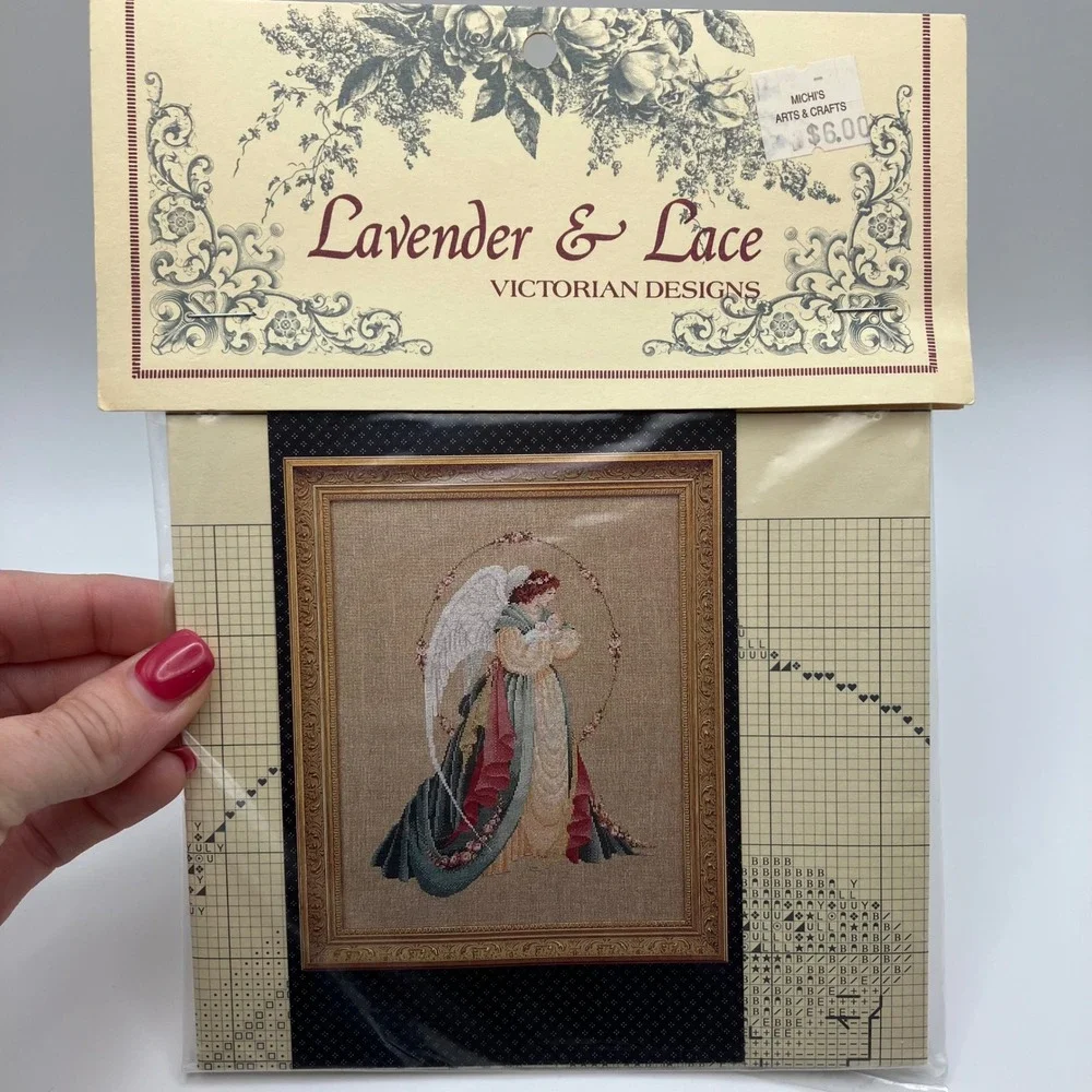 Lavender Lace Victorian Designs Cross Stitch Patterns Angel‎ Hope Mercy Guardian